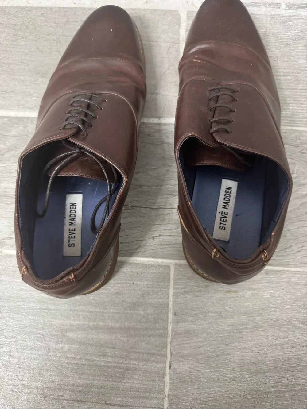 Steve Madden Men’s Brown Oxford Dress Shoes